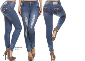 $18 : JEANS COLOMBIANOS SILVER DIVA image 1