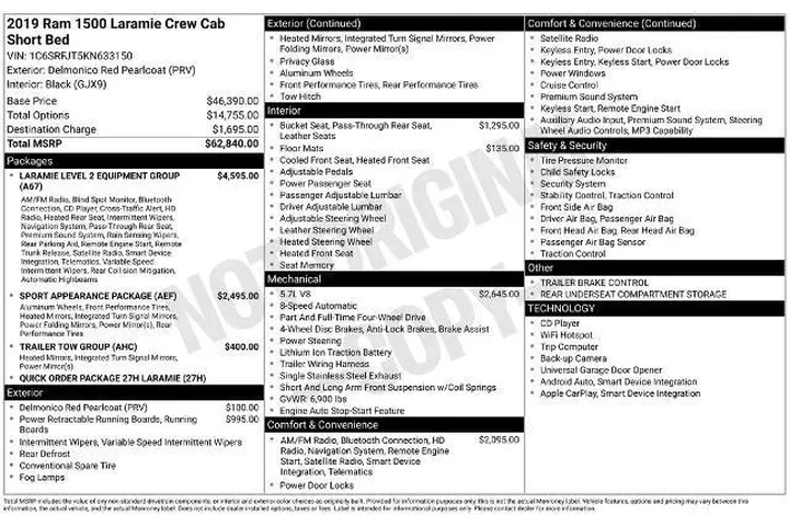 $23000 : Ram 1500 2019 4x4 Laramie 4d image 2