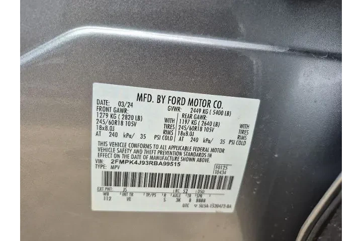 $25981 : Ford Edge 2024 AWD SEL 4dr S image 5