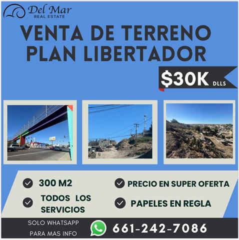 $30000 : TERRENO EN VENTA ROSARITO image 1