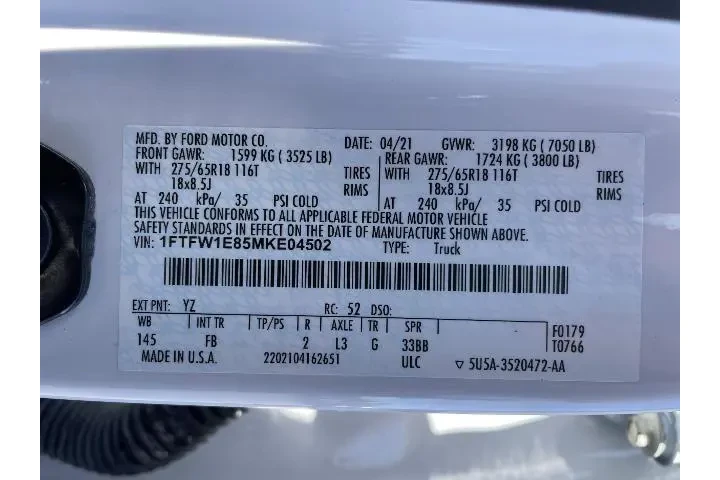 $27488 : Ford F-150 2021 4x4 XLT 4dr image 5