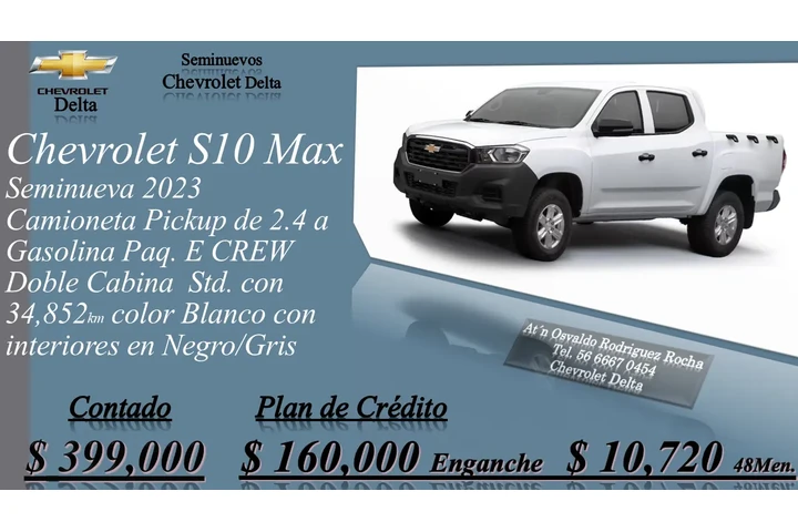 $399000 : Chevrolet S10 Max 2023 image 1