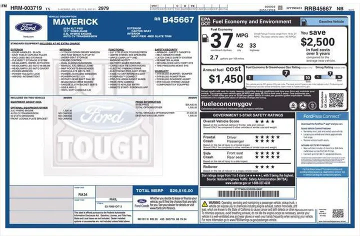 $28618 : Ford Maverick 2024 XLT 4dr S image 1