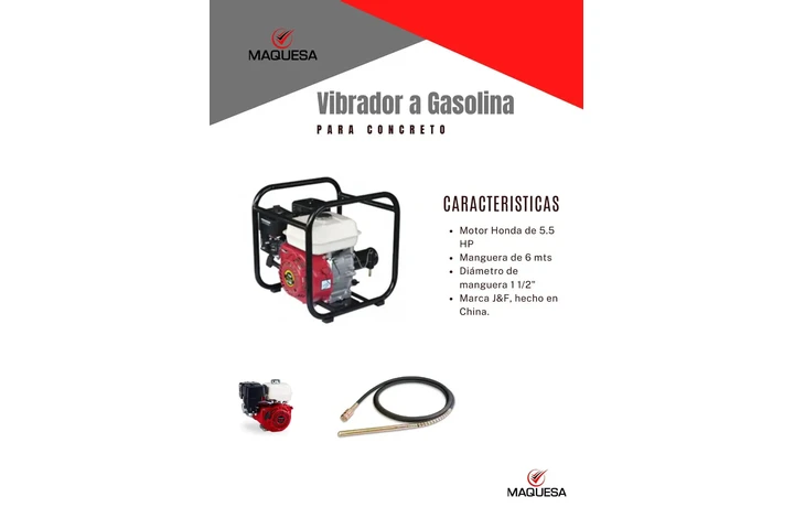 $770 : Vibrador de concreto a gasolin image 1