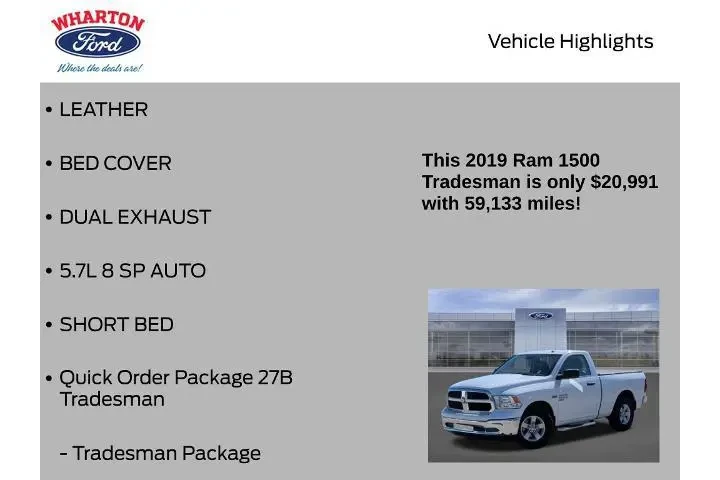 $20991 : Ram 1500 Classic 2019 4x2 Tr image 6