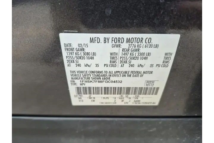 $12981 : Ford Explorer 2015 Limited 4 image 5