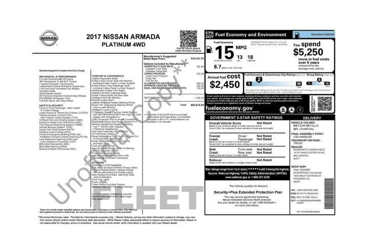 $17986 : Nissan Armada 2017 4x4 SV 4d image 2