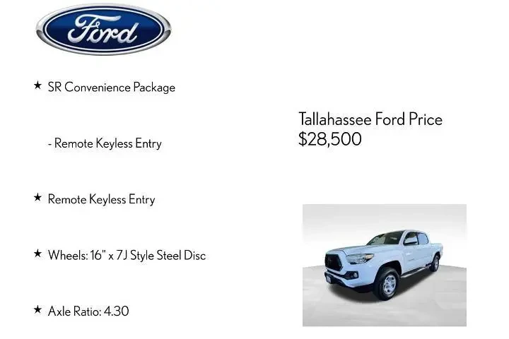 $26221 : Toyota Tacoma 2021 4x2 SR5 4 image 6