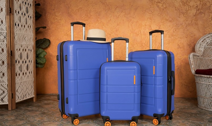 Juego de maletas de viaje color azul
