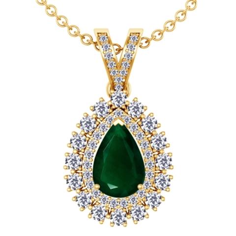 $9143 : Buy 3.73 cttw Emerald Pendant image 2