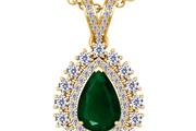 $9143 : Buy 3.73 cttw Emerald Pendant thumbnail