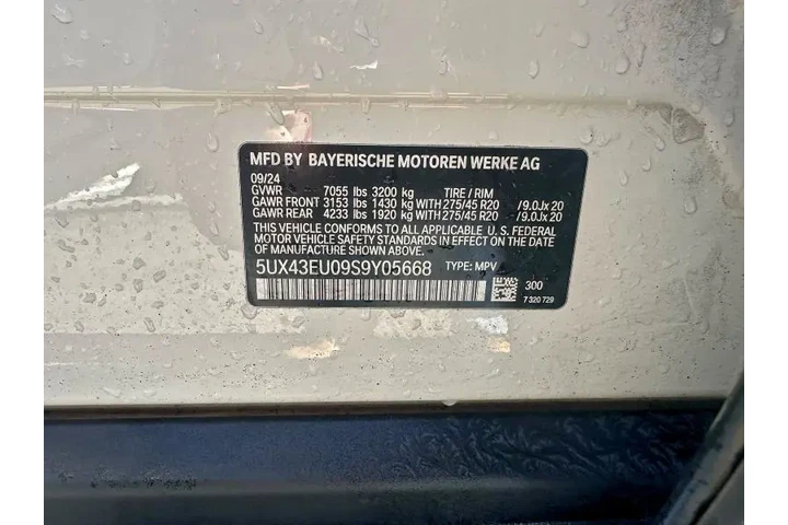 $39500 : 2025 BMW X5 XDRIVE50E image 7