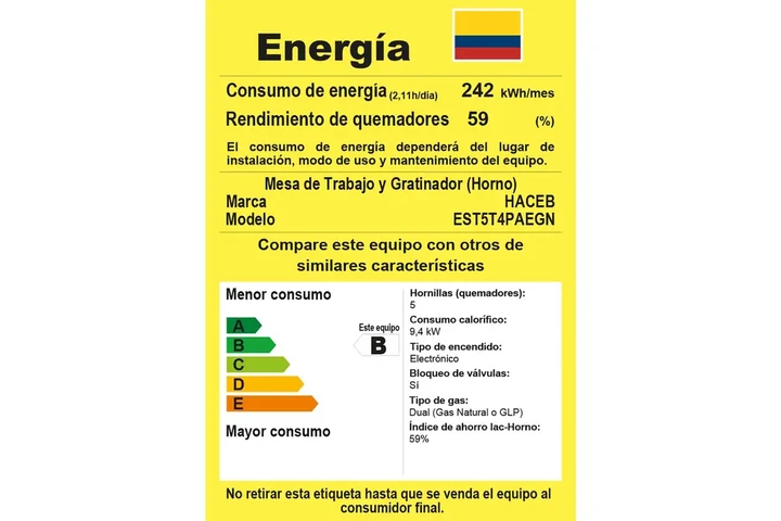 $520000 : Estufa Haceb Romero 50T GN image 5