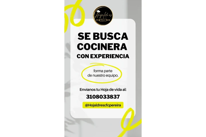 Cocinera con experiencia image 1