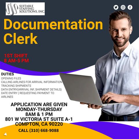 Documentation Clerk image 1
