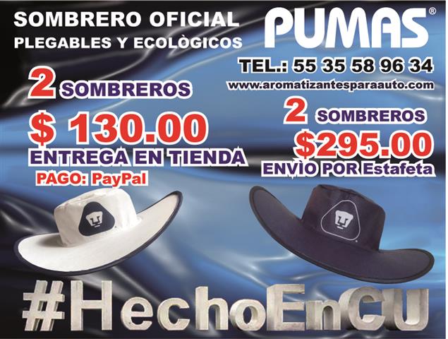 $300 : PARA LOS PUMAS UNAM SOMBREROS image 7