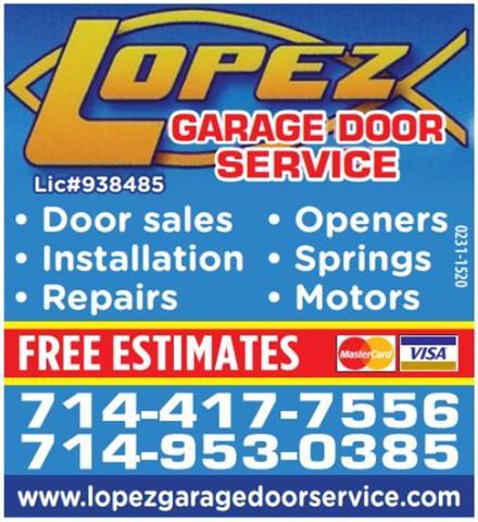 LOPEZ GARAGE DOOR SERVICE image 1