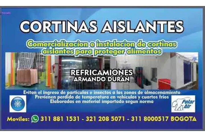 cortinas para cuartos fríos image 1