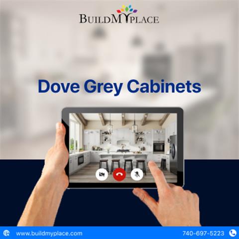 Stylish Dove Grey Cabinets image 1