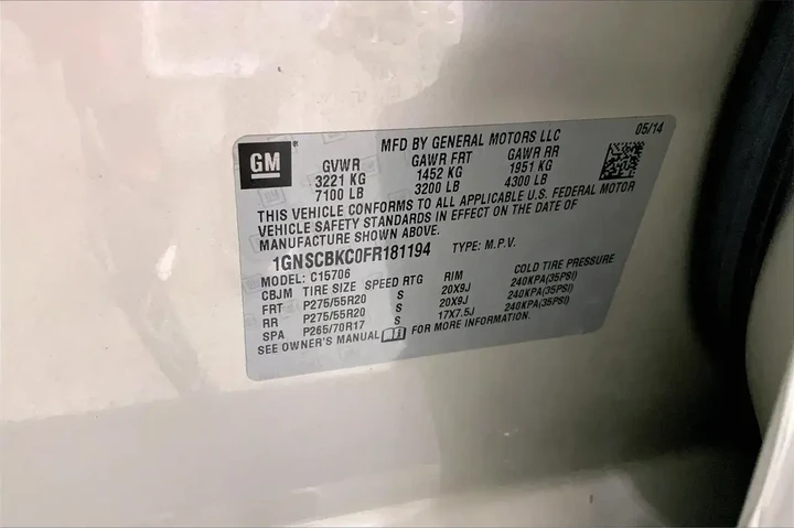 $15451 : Chevrolet Tahoe 2015 4x2 LT image 8