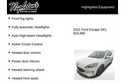 $16990 : Ford Escape 2021 SEL 4dr SUV thumbnail