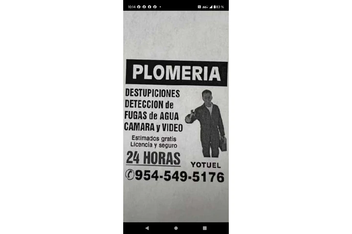 PLOMERIA EMERGENCIAS 24 HORAS image 1