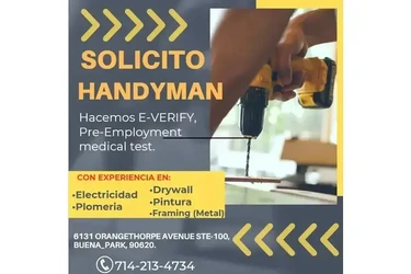 SOLICITANDO 🔧🔨🔩HANDYMAN en Orange County