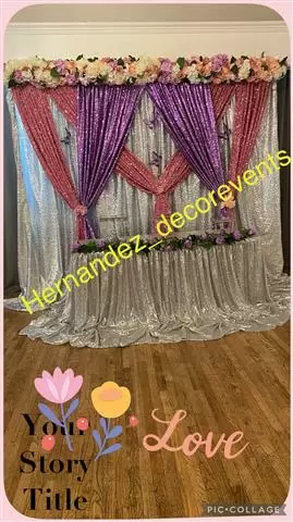 Carpas con telas decoraciones image 5