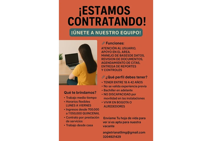 ¡UNETE A NUESTRO EQUIPO! image 8