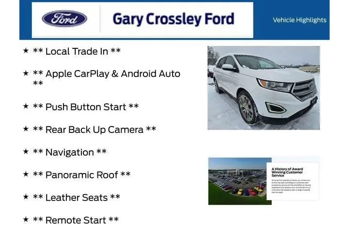 $14500 : Ford Edge 2017 AWD Titanium image 6