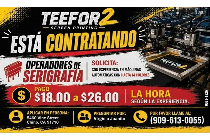 OPERADORES DE SERIGRAFIA 📍 image 1