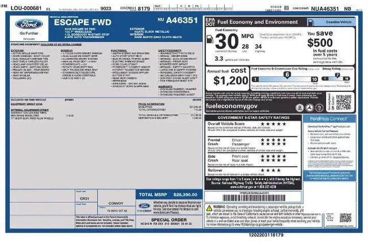 $15000 : Ford Escape 2022 SE 4dr SUV image 3