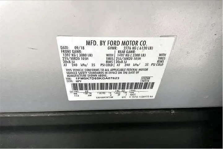 $16491 : Ford Explorer 2019 XLT 4dr S image 8