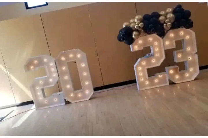 Marquee numbers 4ft w/lights image 7