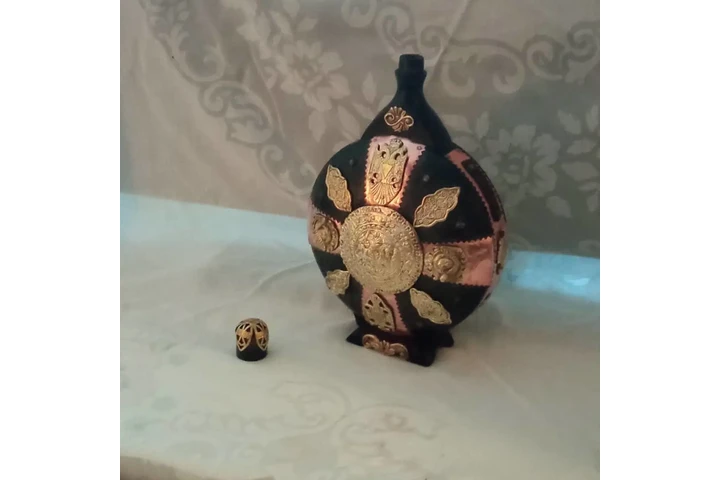 $1000 : ANTIQUE RUSSIAN WOOD CANTEEN image 2