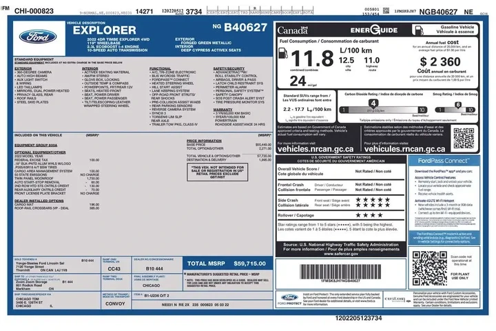 $31942 : Ford Explorer 2022 AWD Timbe image 7