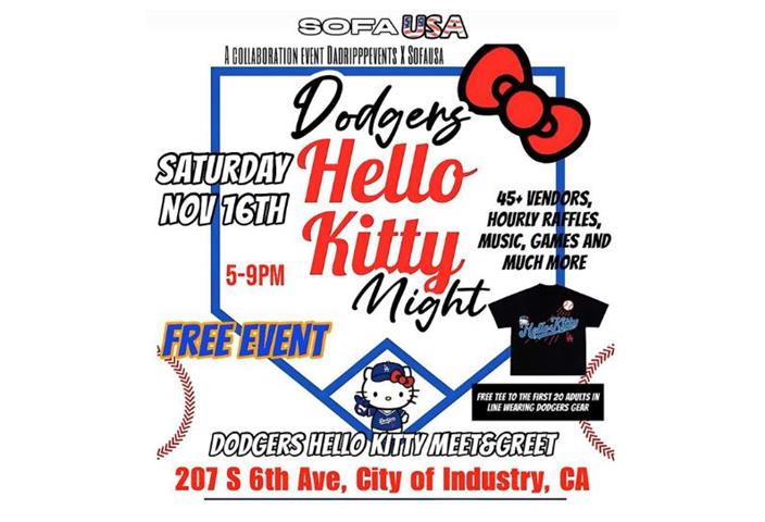 Evento de Dodgers Hello Kitty image 1