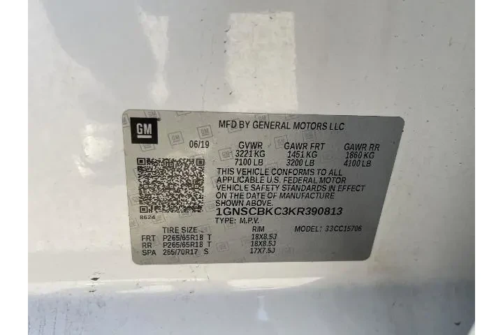 $20388 : Chevrolet Tahoe 2019 4x2 LT image 5