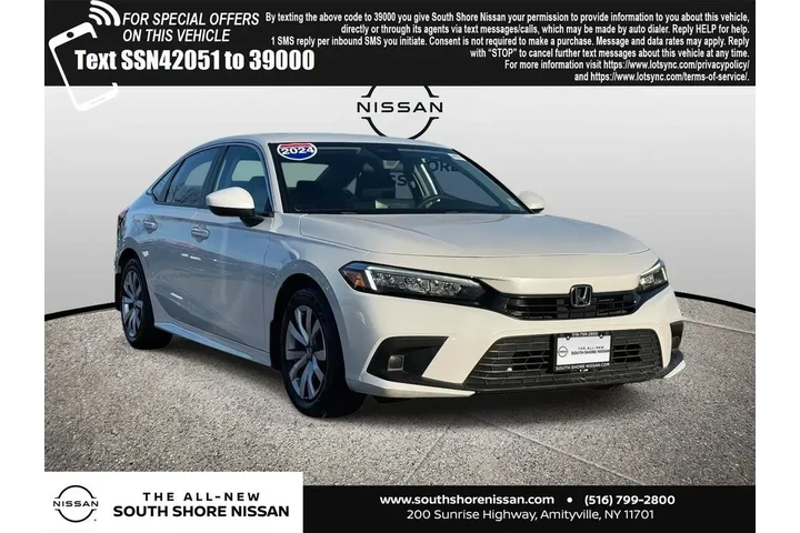 $20995 : Honda Civic 2024 LX 4dr Seda image 1