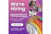 Open position Textile Printing en Orange County