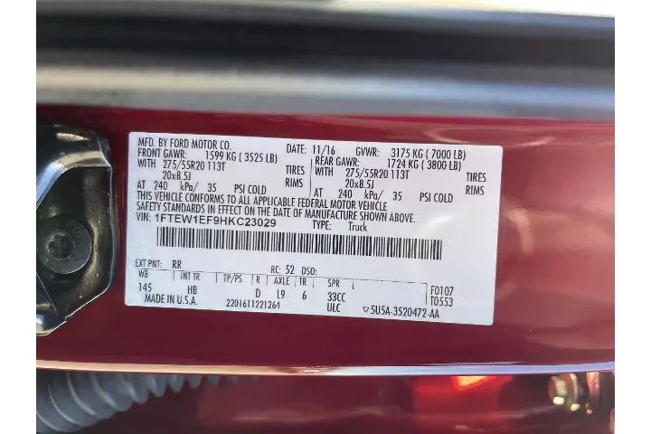 $27988 : Ford F-150 2017 4x4 Lariat 4 image 5