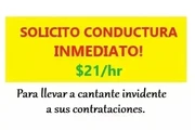 ⏭CONDUCTORA INMEDIATO! 💲21/hr en Los Angeles