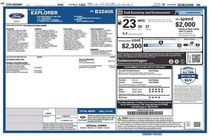 $39893 : Ford Explorer 2025 AWD ST-Li image 3