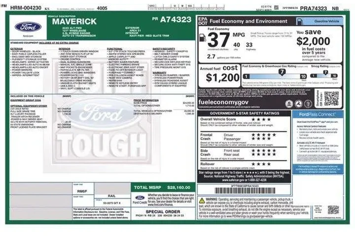 $26995 : Ford Maverick 2023 XL 4dr Su image 2