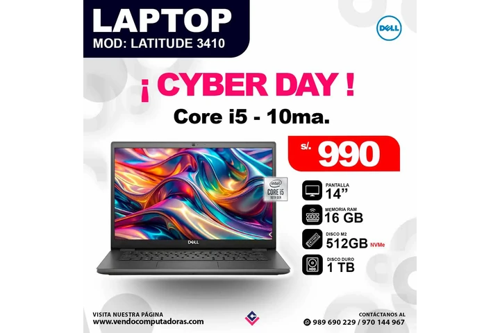 Laptop Latitude 3410 image 2