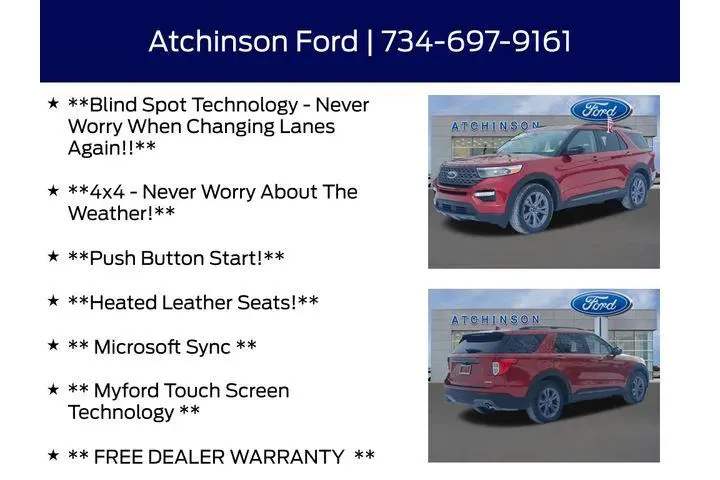 $30000 : Ford Explorer 2022 AWD XLT 4 image 8