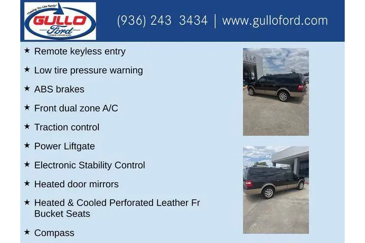 $15991 : Ford Expedition EL 2013 4x4 image 10