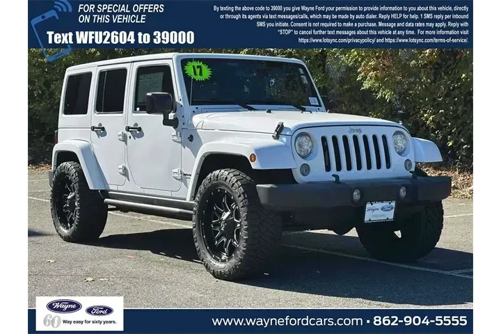 $16993 : Jeep Wrangler Unlimited 2017 image 1
