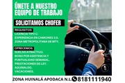 SOLICITAMOS CHOFER EN APODACA en Monterrey