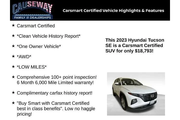 $18793 : Hyundai TUCSON 2023 AWD SE 4 image 2